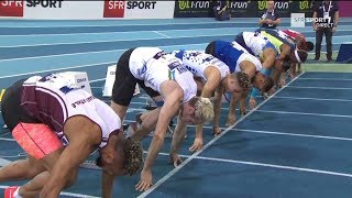 Liévin 2018 : Finale 60 m haies M (Aurel Manga en 7''53) Liévin 2018 : Finale 60 m haies M (Aurel Manga en 7''53)