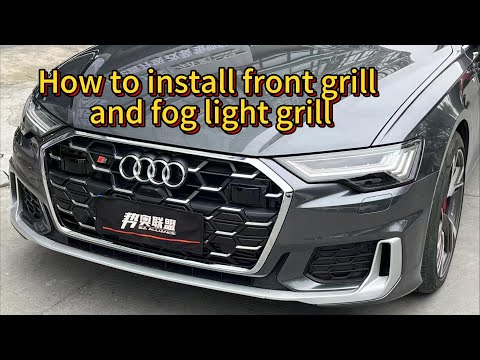 Audi A6/S6 - How To Remove Front Bumper & Grill To Install Honeycomb Grill