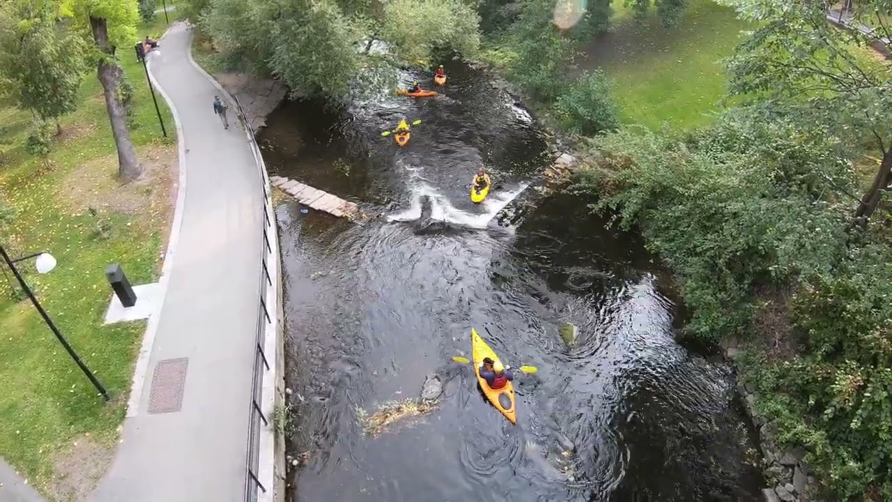 Discover a fascinating glimpse of Kayaking adventure in Oslo.