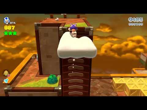 SM3DW (Switch) 6-6 100% Speedrun | Time: 63