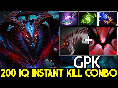 GPK [Shadow Fiend] 200 IQ Instant Kill Combo Abyssal Blade + ULT Dota 2