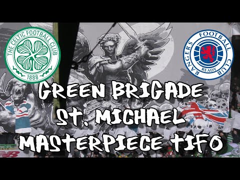 Celtic 1 - Rangers 2 - Green Brigade - St. Michael - Masterpiece Tifo - 29 December 2019