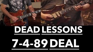Grateful Dead Guitar Lesson - Deal Harmonic Analysis & Jerry Garcia Solos with Tab (7/4/89 Buffalo)