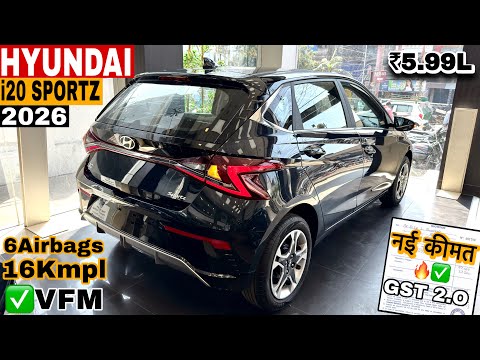 New Hyundai i20 Sportz 2026 Model ✅i20 OnRoad ₹Price Mileage Features Details & Review || i20 SPORTZ