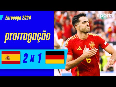 Gols e lances de Espanha x Alemanha