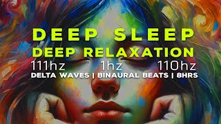Delta Waves | Deep Sleep | Binaural Beats | 8 Hrs Black screen