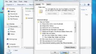 Windows 7 Tutorial 9   Folder options