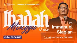 Download lagu Ibadah Minggu ONSITE | Ps. Immanuel Siagian | 28 Desember 2025 | Pkl. 09.00 WIB | GBI WTC Serpong mp3