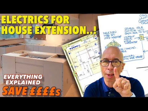 How to layout electrics and wiring for your house extension yourself - step by step