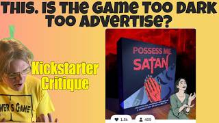 Possess Me, Satan (C-) Controversy Incoming - Kickstarter Critique Review