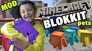 Minecraft: Blokkit Pets Mod - Mike & Dad Adventure (Showcase Fun!)