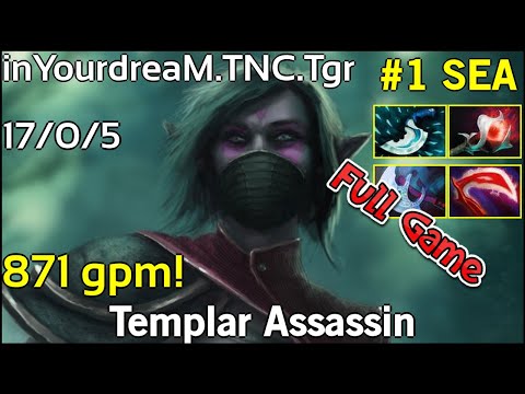 871 gpm! inYourdreaM [TNC.Tgr] Templar Assassin - Dota 2 Full Game 7.19