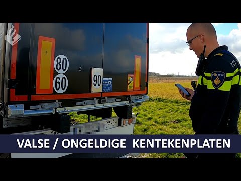 Valse / Ongeldige kentekenplaten | Politie Landelijke Eenheid | Dienst infrastructuur