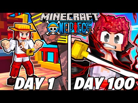 I Became SHANKS In Minecraft One Piece For 24 Hours