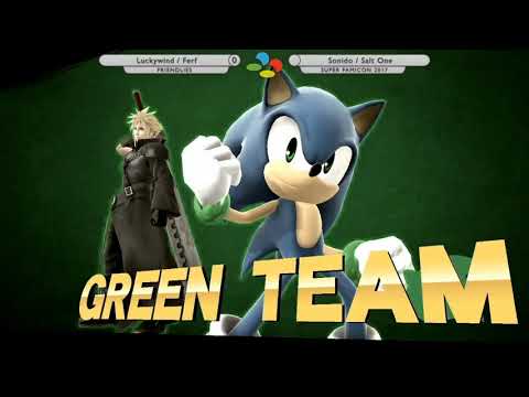 Super Famicon 2017 - Smash 4 Pools - Luckywind+Ferf vs Sonido+Salt One