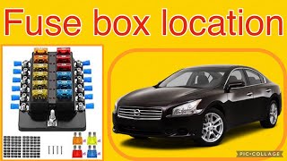 The fuse box location on a 2010 Nissan Maxima
