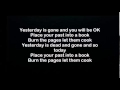 SIA - Burn The Pages (lyrics) 