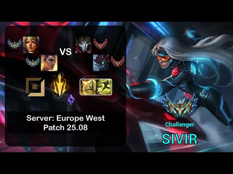 Sivir ADC + Rell vs Jhin + Maokai - EUW Challenger - Patch 25.07