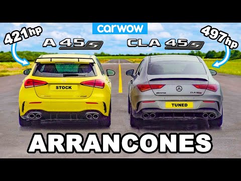 AMG A45 vs Tuned CLA 45: ARRANCONES *RESULTADO SORPRESA*