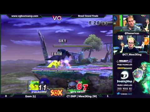 S@X Weekly - Esam (Pikachu, Icies) Vs. CT EMP | Mew2King (Metaknight) SSBB Grand Finals - Brawl