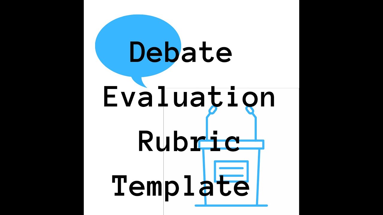 Debate Evaluation Rubric Template Preview Video