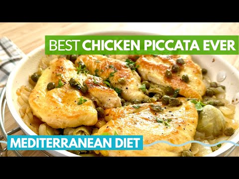 Best Chicken Piccata Recipe | lemon chicken piccata | easy mediterranean diet recipes