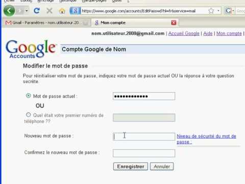 comment modifier mot de passe aol