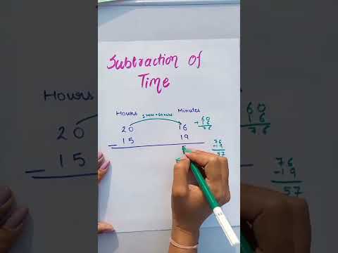 subtraction of time..#mathematics #shorts