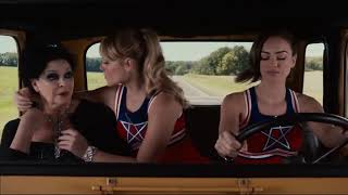 An intergenerational lesbian story.   Offroad College Cheerleaders Fix the Satanic Cougar