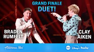 Clay Aiken &amp; Braden Rumfelt Duet "Don't Let The Sun Go Down On Me" - American Idol Grand Finale