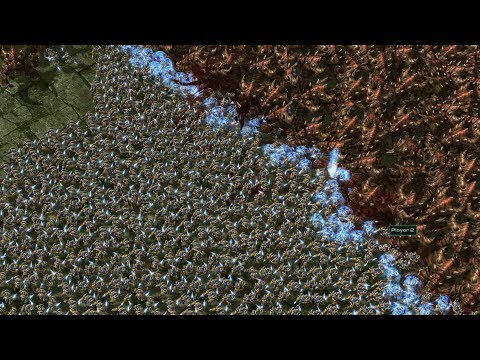 200 ULTRALIKS vs 4000 ZEALOTS - StarCraft 2 MASSIVE BATTLE