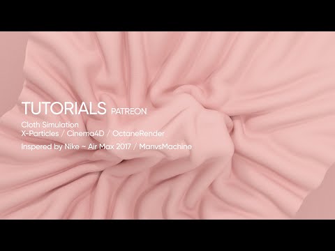 X-Particles Cloth Tutorial / How to Create Cloth Simulation in X-Particles for Cinema 4D