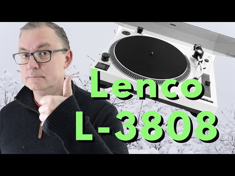 Patefonas Lenco L-3808, juodas video