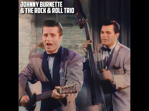 JOHNNY BURNETTE and THE ROCK & ROLL TRIO - LONESOME TRAIN (in colour)