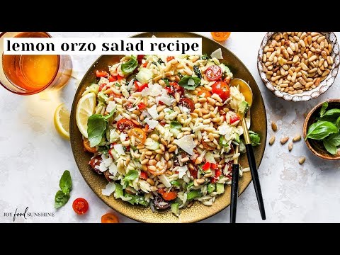 Lemon Orzo Salad Recipe
