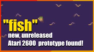 Gameplay: Newly discovered Atari 2600 prototype "fish" from 1983 Atari Inc.!!