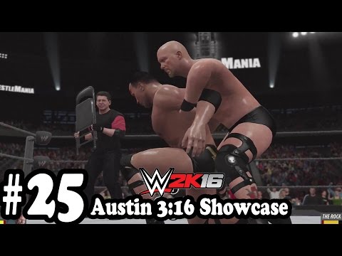 WWE 2K16 - 2K Showcase Austin 3:16 -  Gameplay Walkthrough Part 25  - Austin vs The Rock [HD ]