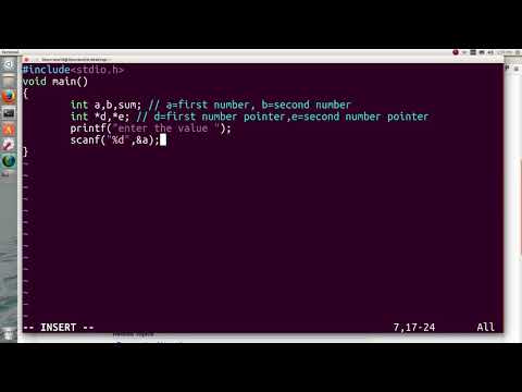 Add two numbers using pointers | C Programming | Ubuntu | Linux