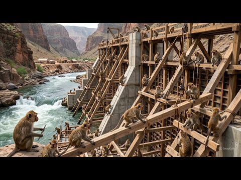 Hundreds of millions of Indians shocked - Monkeys build largest dam