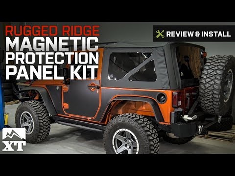Wrangler Rugged Ridge Magnetic Protection Panel Kit - Matte Black (2007-2017 JK) Review & Install