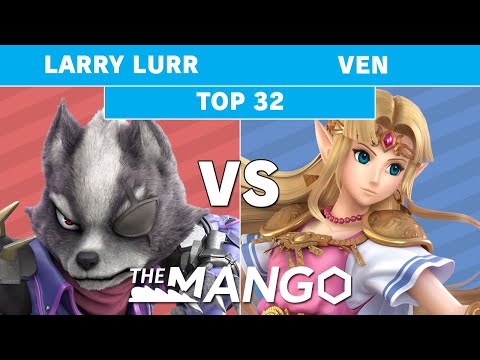 The Mang0 3 - Larry Lurr (Wolf) vs Ven (Zelda) Top 32 - Smash Ultimate
