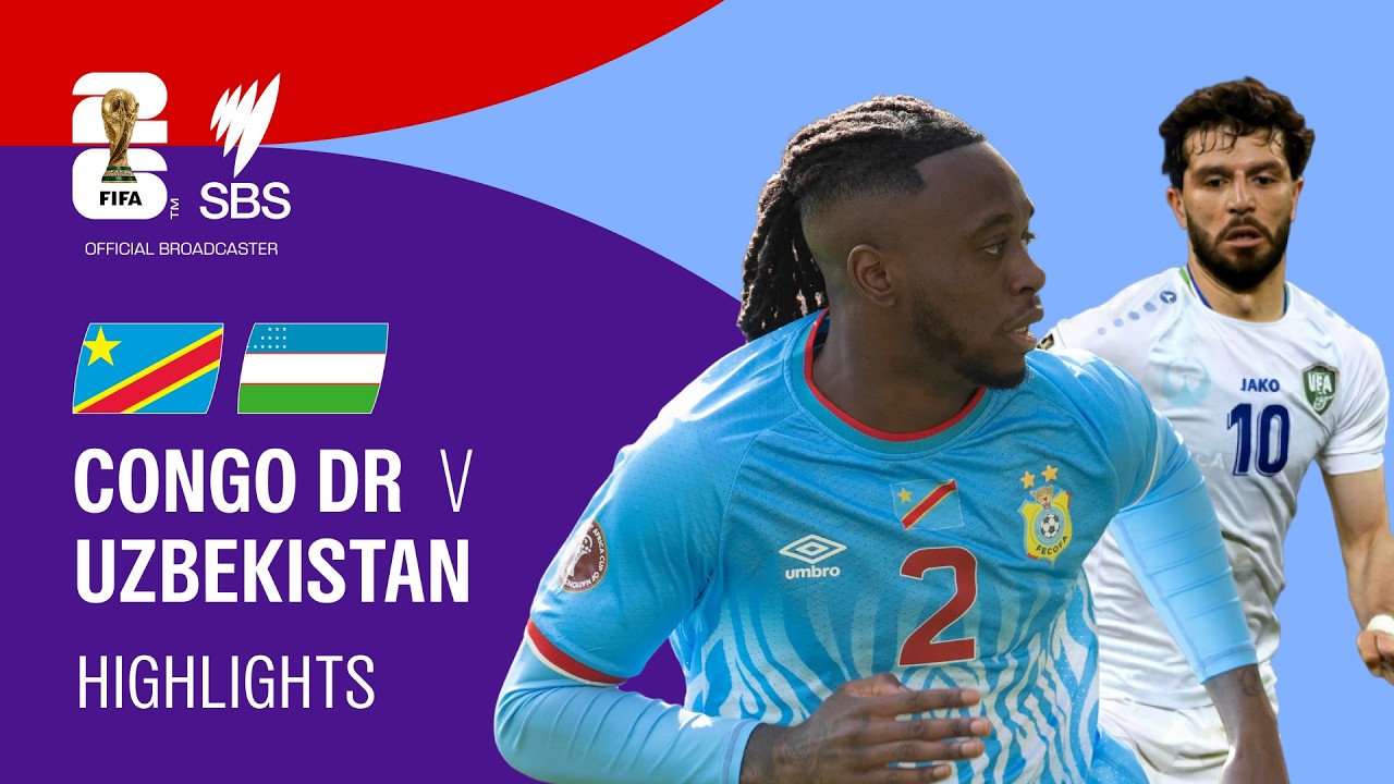 Congo DR v Uzbekistan: FIFA World Cup 2026 Highlights Group K
