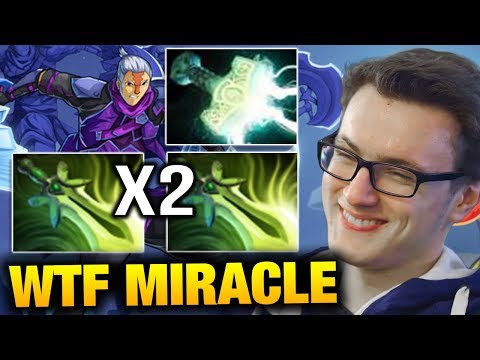 WTF Miracle 2x Butterfly and Mjollnir Antimage Item Build Dota 2