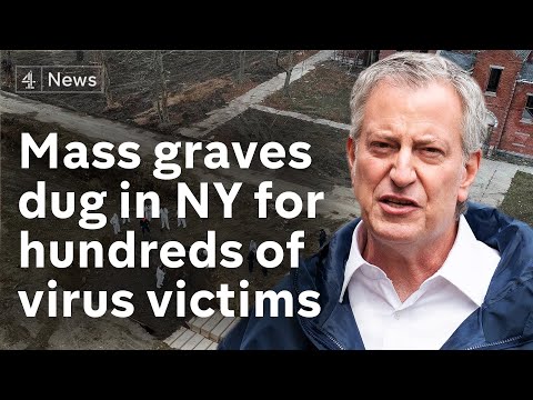 Mass graves dug in New York as coronavirus death toll rises