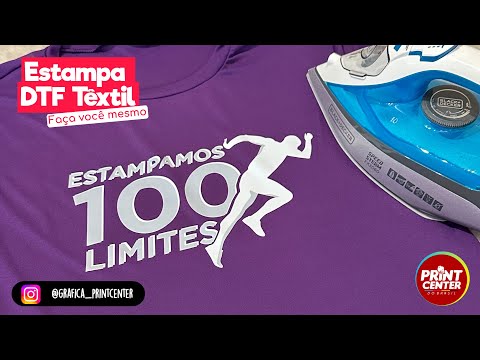 Como aplicar estampa DTF com ferro de passar