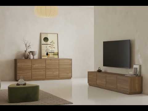 Dressoir KANA walnoothouten look