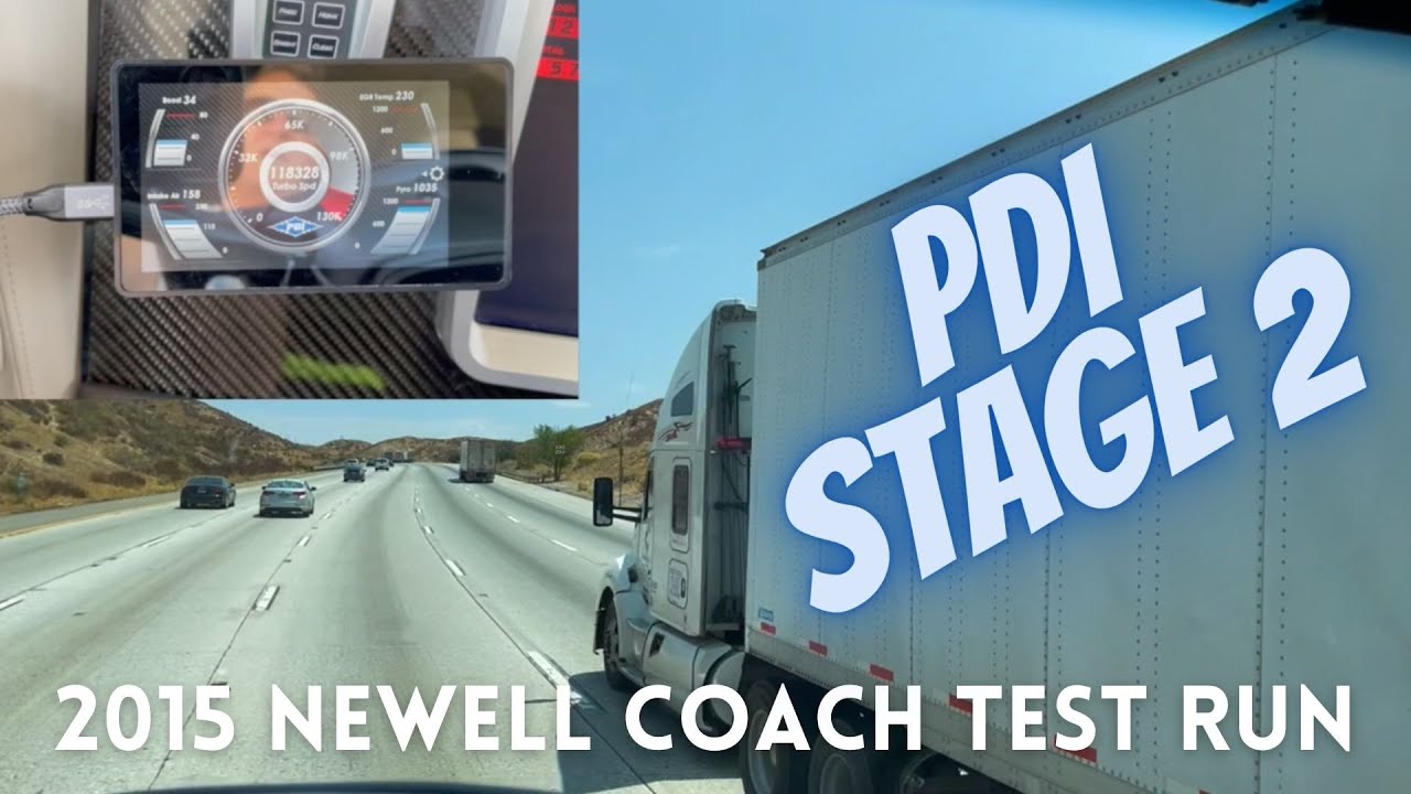 Newell Coach FIRST IMPRESSION of PDI Stage 2 Tuner Performance Upgrades on Cummins ISX