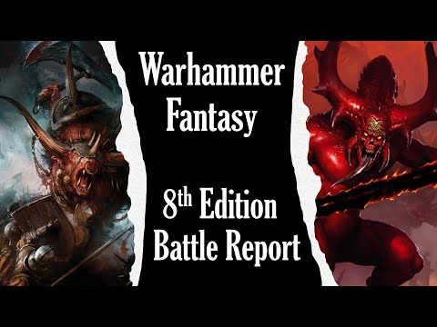 Daemons vs Beastmen 1500pts Warhammer Fantasy 8th Edition