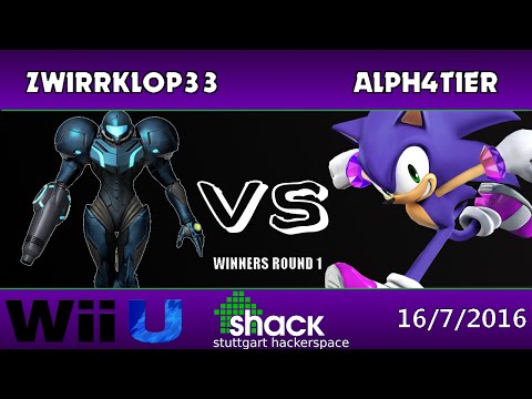 SiH 2 - [ SFz ] Alph4Tier ( Sonic ) Vs. [SFz ] Zwirrklop33 ( Samus ) - SSB4 Winners Round 1