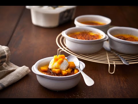 Cr&egrave;me brul&eacute;e passion-coco-mangue